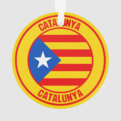 Catalunya Round Emblem Ornament (Rückseite)
