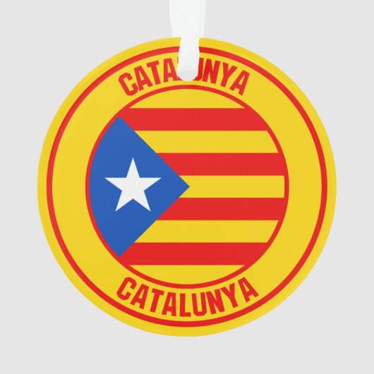 Catalunya Round Emblem Ornament (Rückseite)