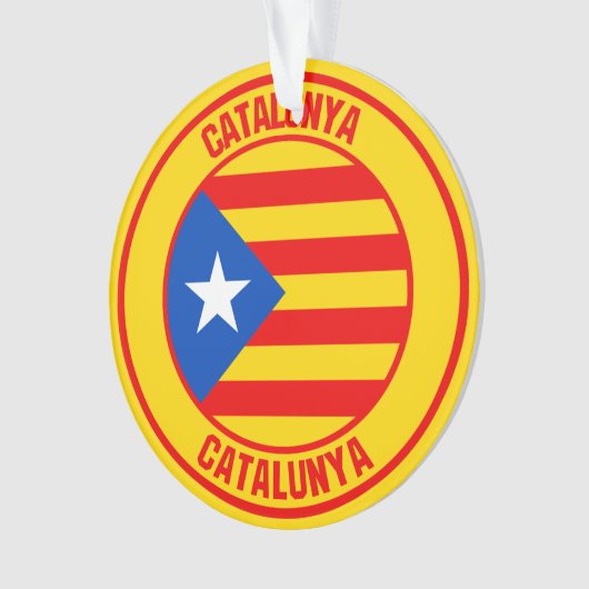 Catalunya Round Emblem Ornament (Vorderseite)