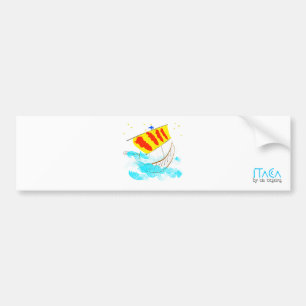 Catalunya steuert Kurs auf Ithaka. von OR Designs. Autoaufkleber