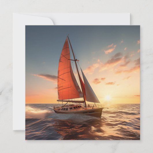 Catamaran Boat Geschenkkarte (Vorderseite)