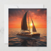 Catamaran Boat Geschenkkarte (Vorderseite)