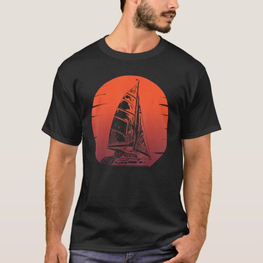 Catamaran Boat Sailing 5 T-Shirt (Vorderseite)