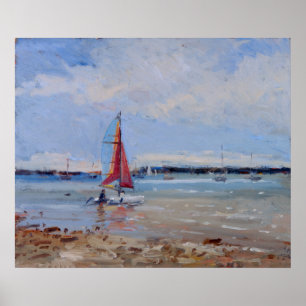 Catamaran Bretany Poster