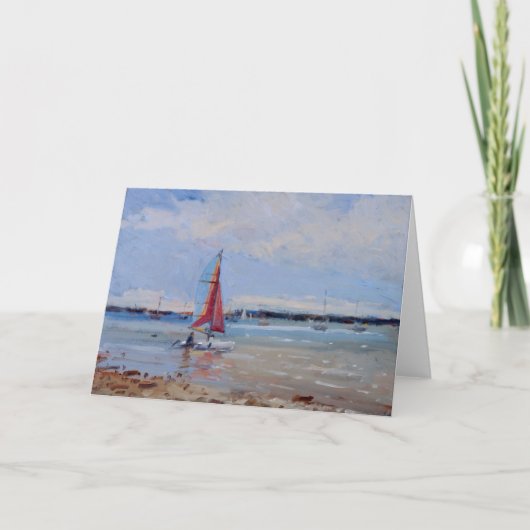 Catamaran Brittany Feiertagskarte (Vorderseite)