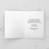 Catamaran Personalisiert Husband Wedding Jubiläum Karte (Innenseite)