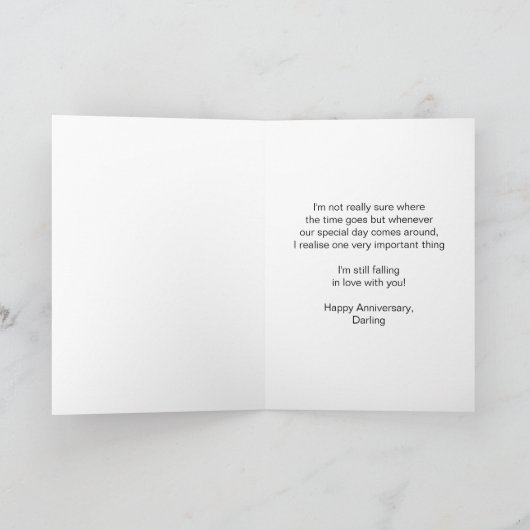 Catamaran Personalisiert Husband Wedding Jubiläum Karte (Innenseite)