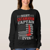 Catamaran Sailing Captain Sailor Best Catamaran Ca Sweatshirt (Vorderseite)