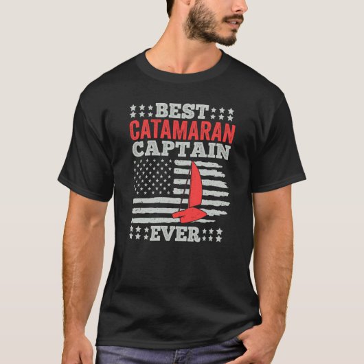 Catamaran Sailing Captain Sailor Best Catamaran Ca T-Shirt (Vorderseite)