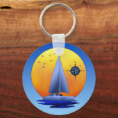 Catamaran Sailing Schlüsselanhänger (Vorderseite)
