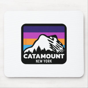 Catamount New York Ski Snowboarding Family Ski Mousepad