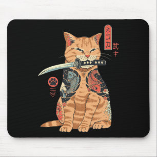 Catana Cat Vintage Süße Japanisch-inspirierte Katz Mousepad