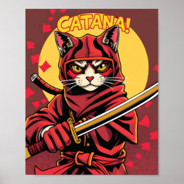Catana, die Katze Ninja Poster