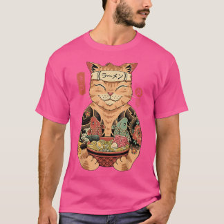 Catana - Niedliche, japanisch inspiriert Katze T-Shirt