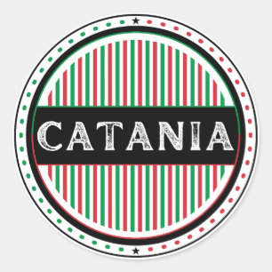 Catania City Pride Emblem – Italienische Identität Runder Aufkleber