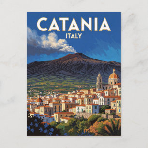 Catania Italien Mount Etna Reise Szene 🌋 Postkarte