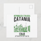 Catania Postkarte (Vorne/Hinten)