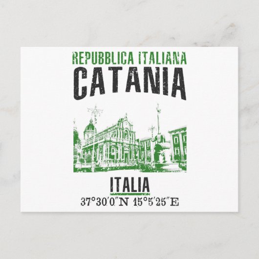 Catania Postkarte (Vorderseite)