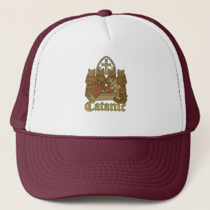 Catanic - Mittelalterliches Cat Cultura Meme Truckerkappe