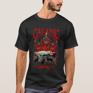 Catanische Panik Satanische Katze Retro Vintage Lu T-Shirt