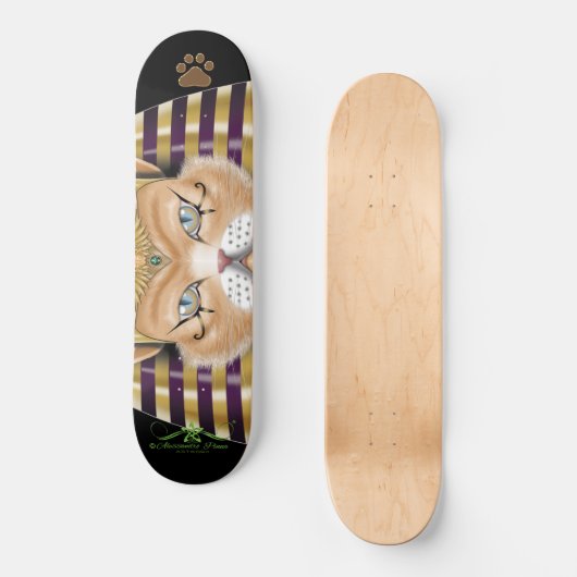 CATankhaMEOW Skateboard (Vorderseite)