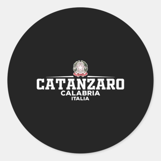 Catanzaro Italia Runder Aufkleber (Vorderseite)