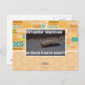 CATapillar Postkarte (Vorne/Hinten)