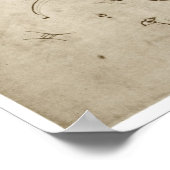 Catapult, Leonardo da Vinci, 1490 Poster (Ecke)