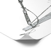 Catapult, Leonardo da Vinci Poster (Ecke)