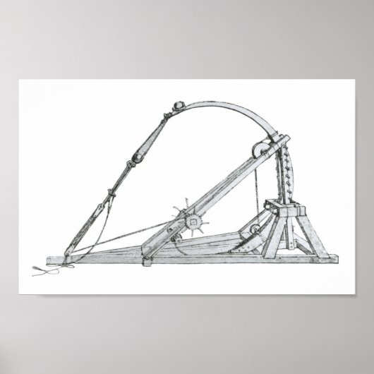 Catapult, Leonardo da Vinci Poster (Vorne)