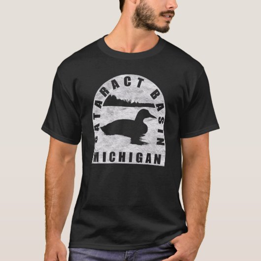 Cataract Basin Loon Michigan T-Shirt (Vorderseite)