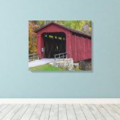 Cataract Covered Bridge über Mill Creek Leinwanddruck (Insitu (Holzboden))