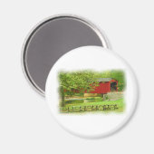 Cataract Falls Covered Bridge Magnet (Vorderseite/Rückseite)