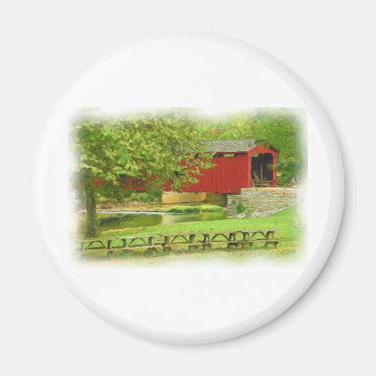 Cataract Falls Covered Bridge Magnet (Vorne)