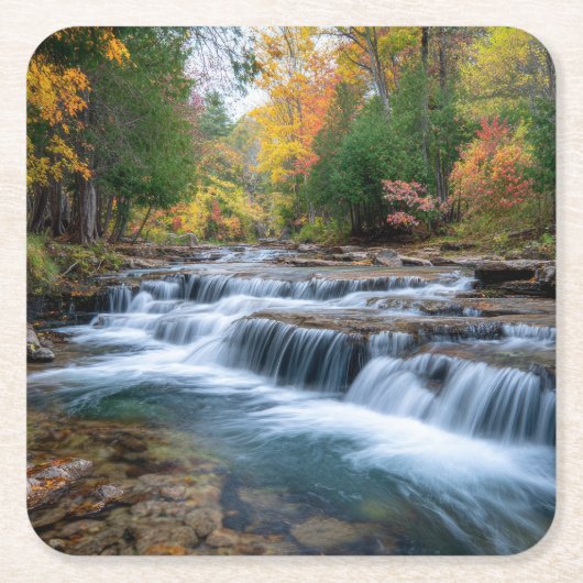 Cataract Falls in den USA Rechteckiger Pappuntersetzer (Vorderseite)