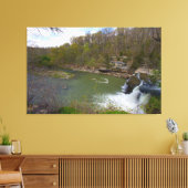 Cataract Falls, Upper Falls, Indiana Leinwanddruck (Insitu (Wohnzimmer))