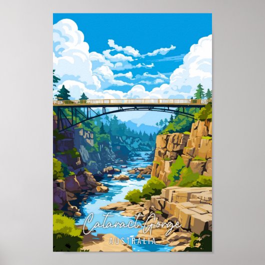 Cataract Gorge Australia - Nationalparkprojekt des Poster (Vorne)