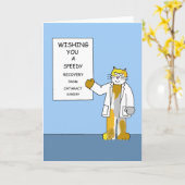 Cataract Operation Speedy Erholung Karte (Gelbe Blume)