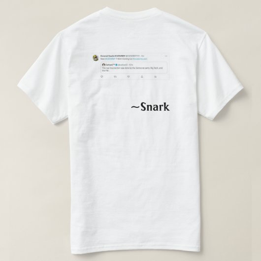 #CATARMY Offiziell @Catturd2 "In your face" SnarkT T-Shirt (Design Rückseite)