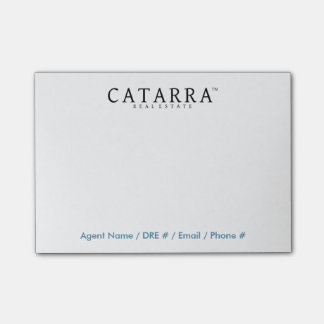 Catarra Post-Itanmerkungen mit Agent-Kontakt-Info Post-it Klebezettel