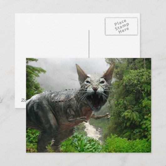 Catasaurus Rex Postkarte (Vorne/Hinten)