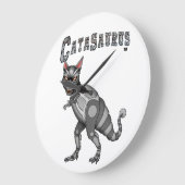 Catasaurus-Uhr Große Wanduhr (Winkel)