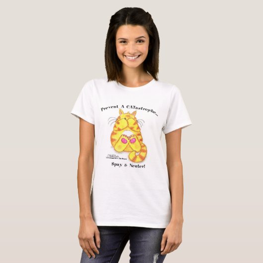 CATastrophe Spay und Neuter! T-Shirt (Vorne ganz)