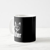 Catater Funny Cat Vater Fathers Day Movie Pun Papa Kaffeetasse (Vorderseite Links)