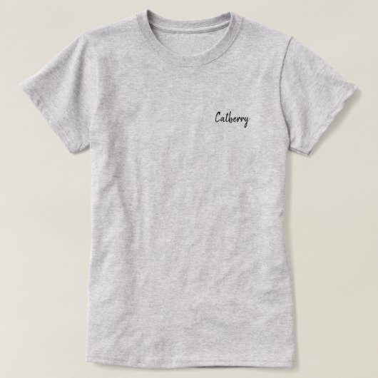 Catberry Einfaches Stil T-Shirt (Design vorne)