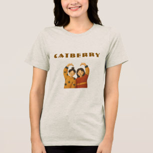 CATBERRY Herz Hände Tri-Blend Shirt