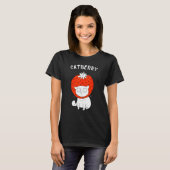 Catberry Katze mit Erdbeerhaube T-Shirt (Vorne ganz)