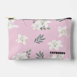 Catberry | Minimalist Floral Pattern Pouch Zubehörtasche