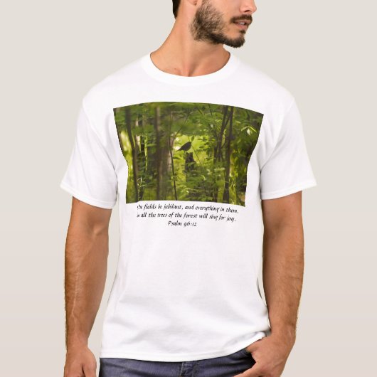 Catbird in Forest Green T-Shirt (Vorderseite)