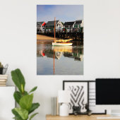 Catboat and waterfront, Provincetown MA, Cape Cod Poster (Heimbüro)